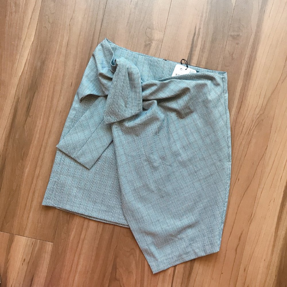 ZARA Front Knot Mini Skirt NWT